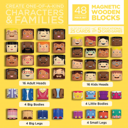My Family Builders - jeu magnétique 48 pièces