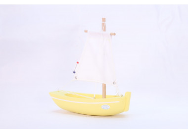 Bateau-jouet Misainier vert d'eau 22 cm Maison Tirot