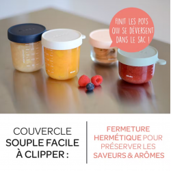 Coffret 4 pots - portions de conservation en verre