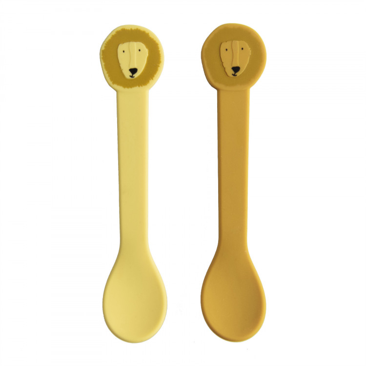 Lot de 2 cuillers en silicone - Lion Lot de 2 cuillers en silicone - Lion
