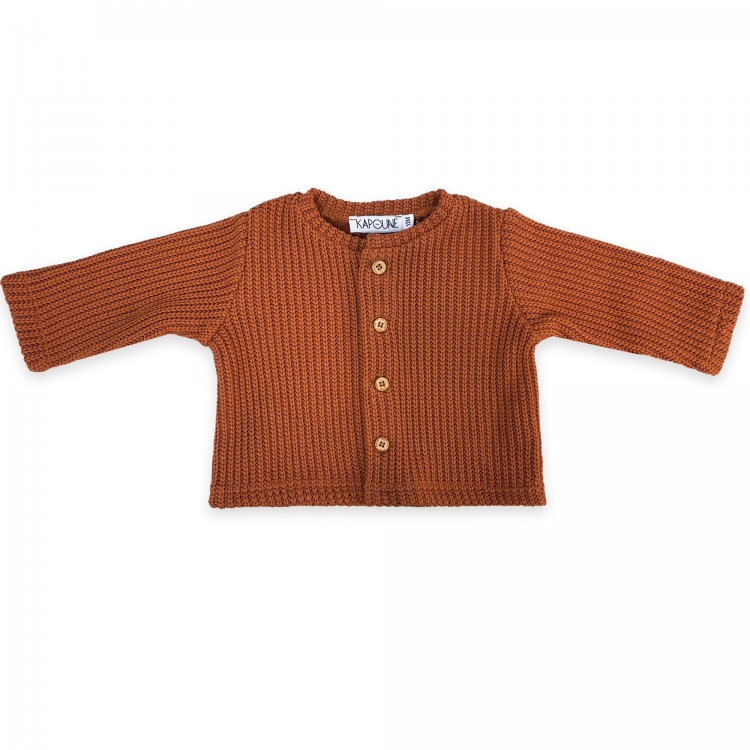 Cardigan bébé tricoté