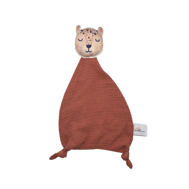 Doudou plat avec tête - Panthère Doudou plat avec tête - Panthère