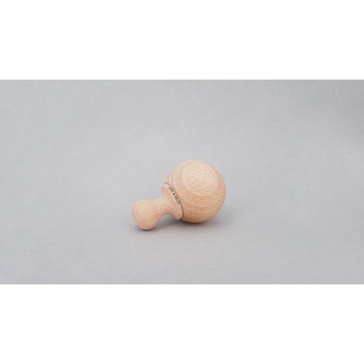 Mini-maracas pour bébé en bois brut Mini-maracas pour bébé en bois brut