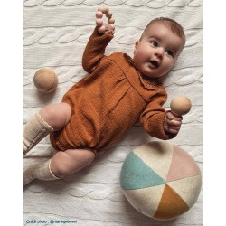 Mini-maracas pour bébé en bois brut
