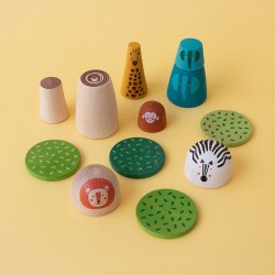 Jeu libre en bois "My wooden world" - Savane