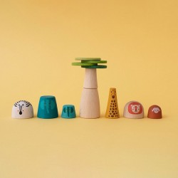 Jeu libre en bois "My wooden world" - Savane