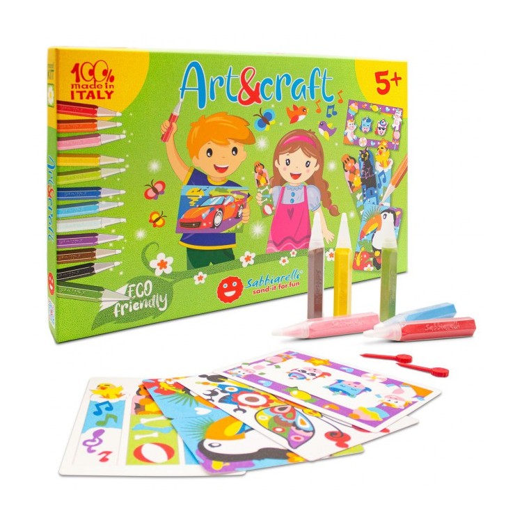 Maxi Kit sable coloré scintillant - Art & craft Maxi Kit sable coloré scintillant - Art & craft
