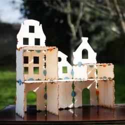 Jeu de construction en bois - Maisons flamandes