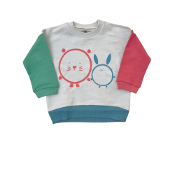 Sweat-shirt enfant Chat & Lapin