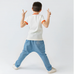 Pantalon baggy en denim léger