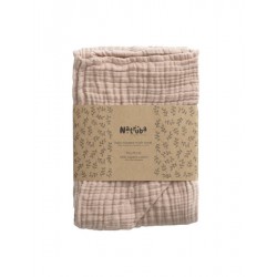 Cape de bain en mousseline de coton bio