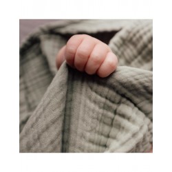 Cape de bain en mousseline de coton bio
