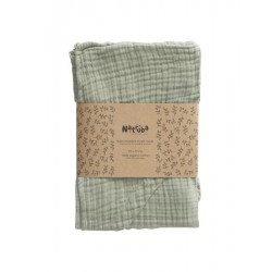 Cape de bain en mousseline de coton bio