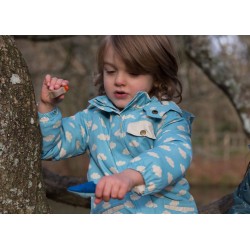 Veste imperméable fourrée - Petits nuages