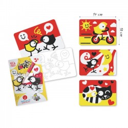 Kit sable scintillant coloré - Tweet and love