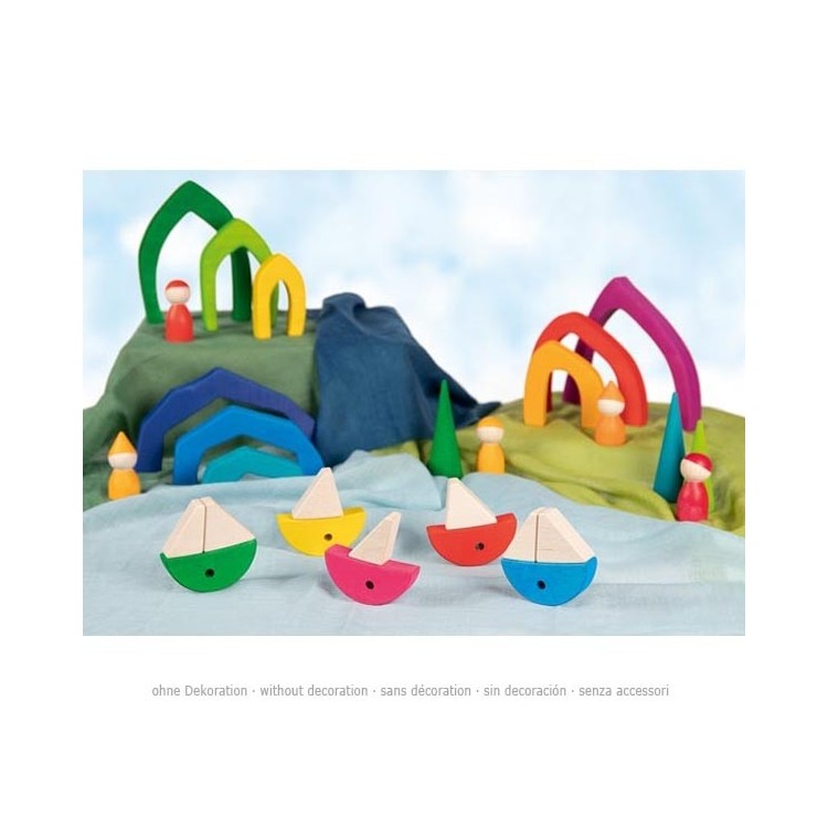 Coffret de construction et puzzle poissons colorés Coffret de construction et puzzle poissons colorés