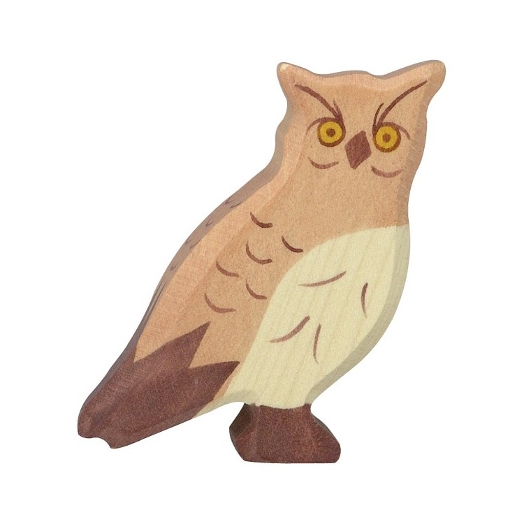 Petit Hibou - Bois peint main