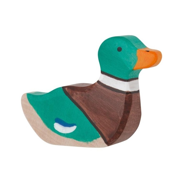 Canard nageant - Peint à la main