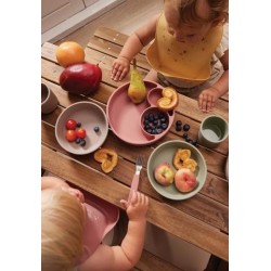 Bavoir en silicone - Motif noisetiers