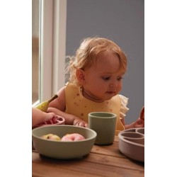 Bavoir en silicone - Motif noisetiers
