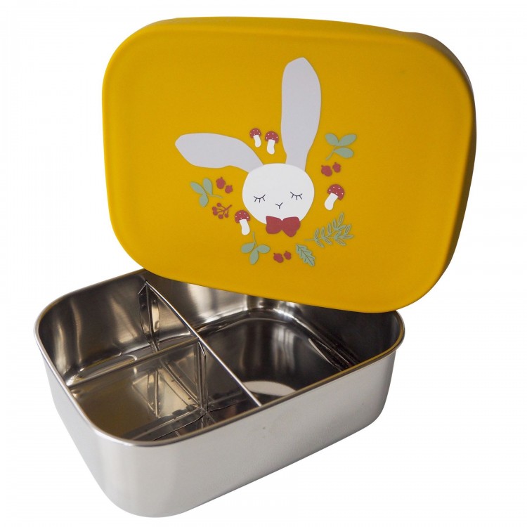 Lunch box métal et silicone - Lapin Lunch box métal et silicone - Lapin