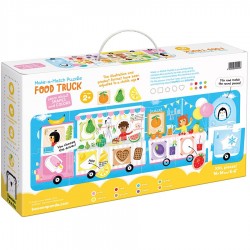 Puzzle et jeu d'association de formes "Food truck"