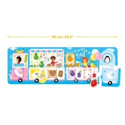 Puzzle et jeu d'association de formes "Food truck"