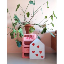 Magnets "Post-it" - Notes aimantées en forme de cœurs