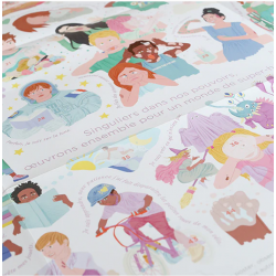 Les Super-pouvoirs - Poster XXL et stickers